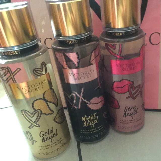 Victoria's Victoria Secret Body Mist 250ml Showtime Limited Edition Sexy Night Gold Angel