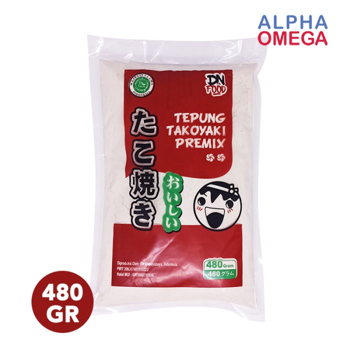 

PROMO TEPUNG TAKOYAKI PREMIX 480 GR DNFOOD - TAKO MIX TAKOYAKI INSTAN