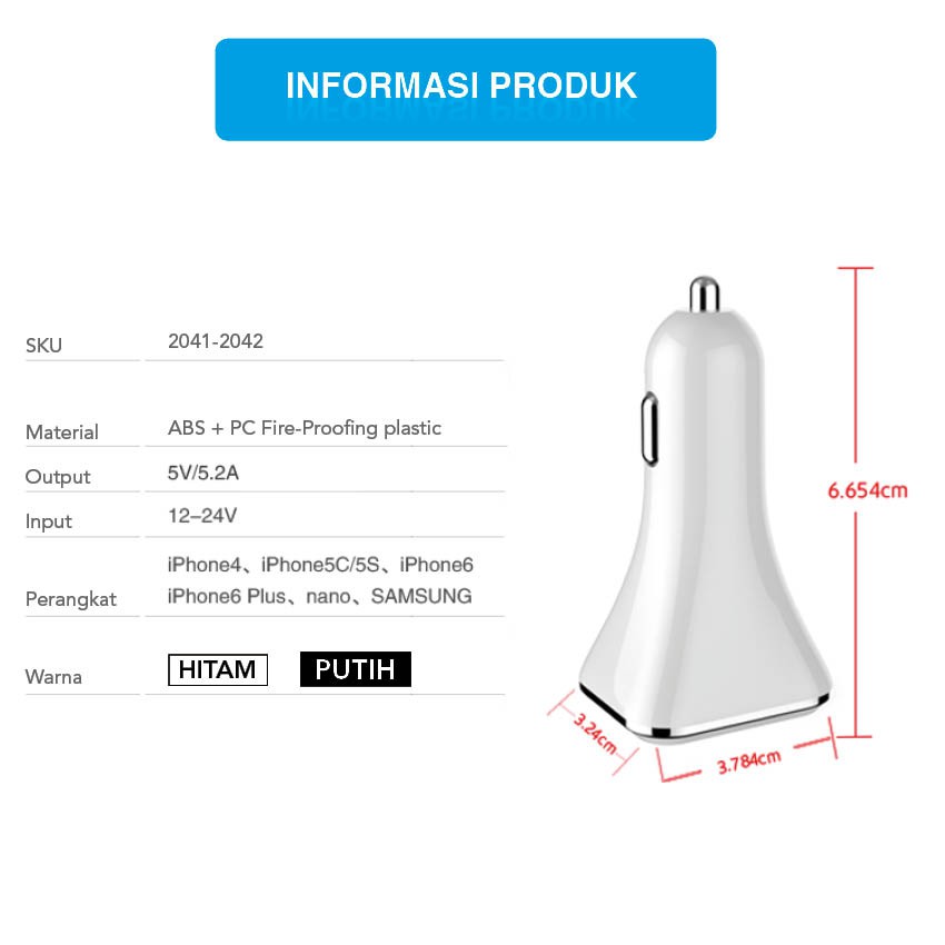 Smartfish Car Charger 4 Port Fast Charging Charger Mobil Kualitas Bagus