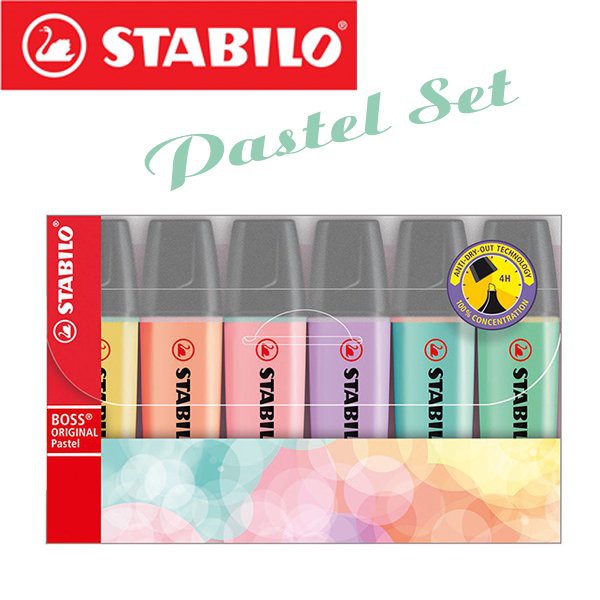 

Stabilo boss pastel 1 set isi 6 warna