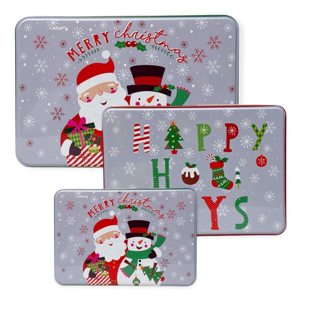 

Scoop Kotak Kaleng / Tin Box Natal Set Santa Snowman 63320900
