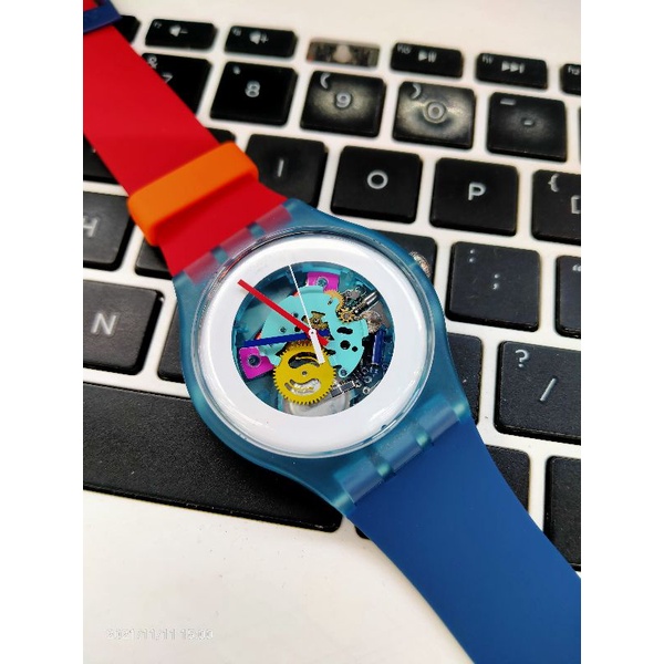 SWATCH SUOS101 -Jam Tangan Unisex Pria&Wanita-Color My Lacquered Analog-Original Garansi Resmi