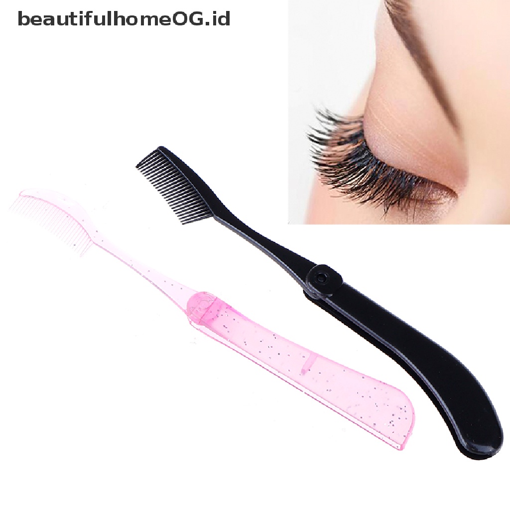 Sisir Pemisah Bulu Mata Model Lipat Untuk Alat Kosmetik