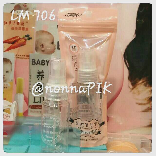 P.E.T / PVC Empty Makeup Cosmetic Bottle 40ml Tutup Cetek - Putar / Spray 40ml - 50ml