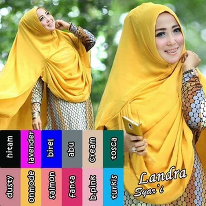 Jilbab Khimar Syar i Landra Premium   Jilbab Khimar Landra Syar i