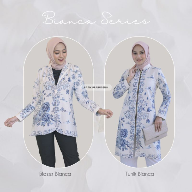 BIANCA BATIK WANITA  MODERN BLAZER WANITA TUNIK WANITA BAJU PEREMPUAN MODERN