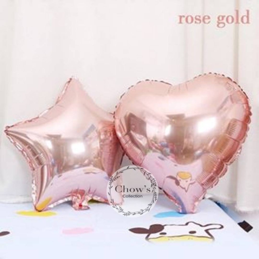 Balon Foil Star / Bintang Rose Gold