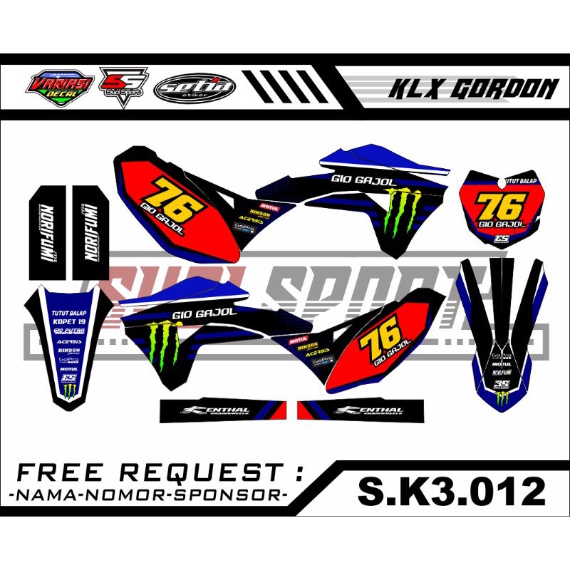 Decal Klx Gordon (S.K3.012)
