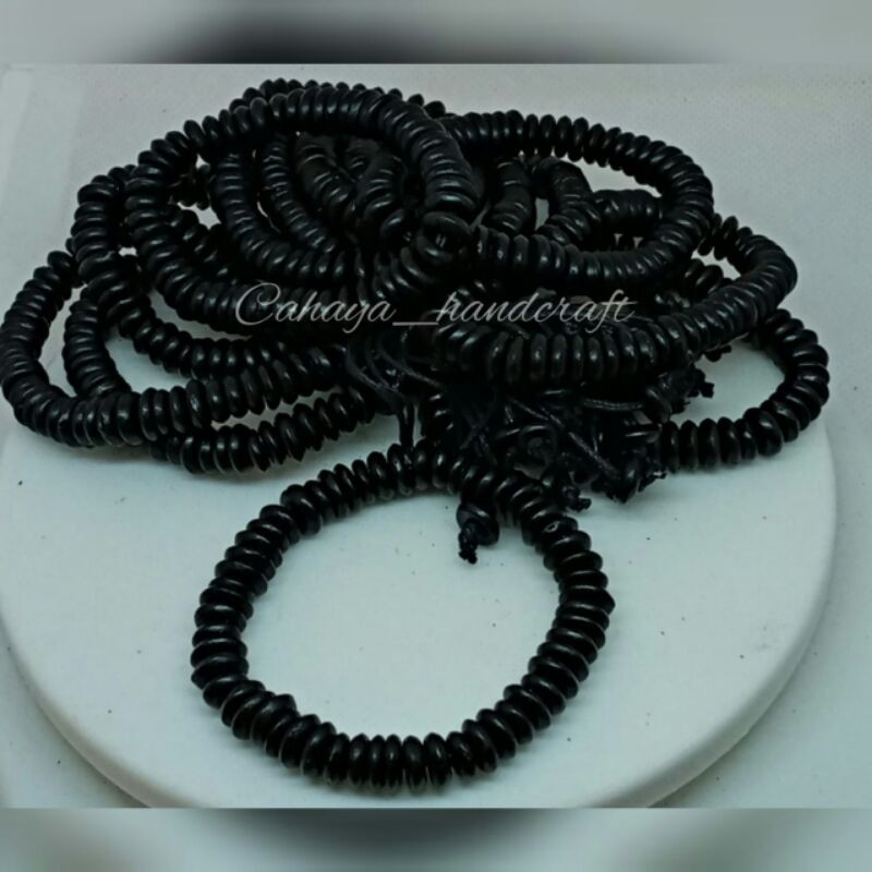 (Perlusin) Gelang Batok Donat Besar 8mm Isi 12pcs