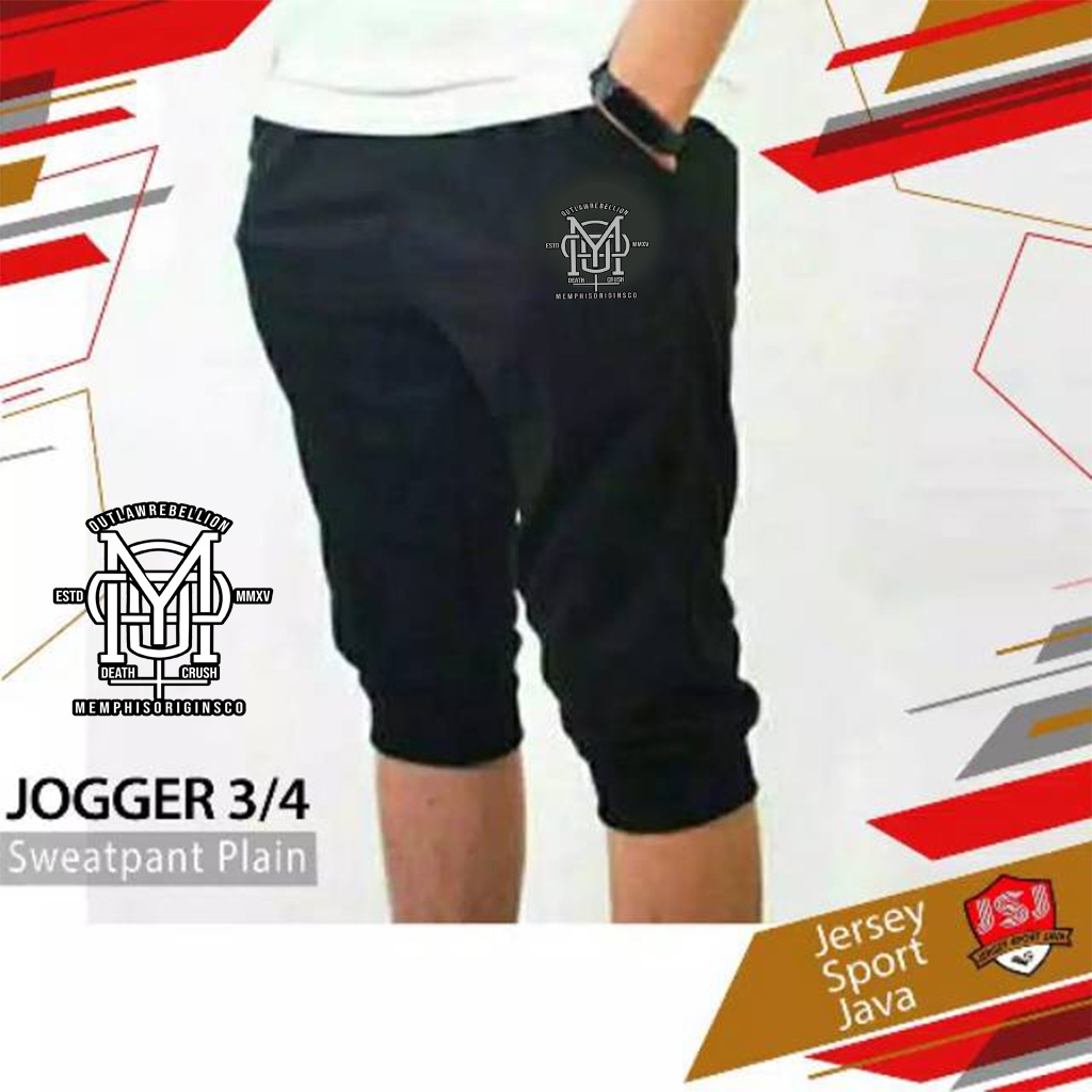 CELANA JOGER PANTS 7/8 JOGGER PENDEK TRAINING TRENING PRIA WANITA olahraga