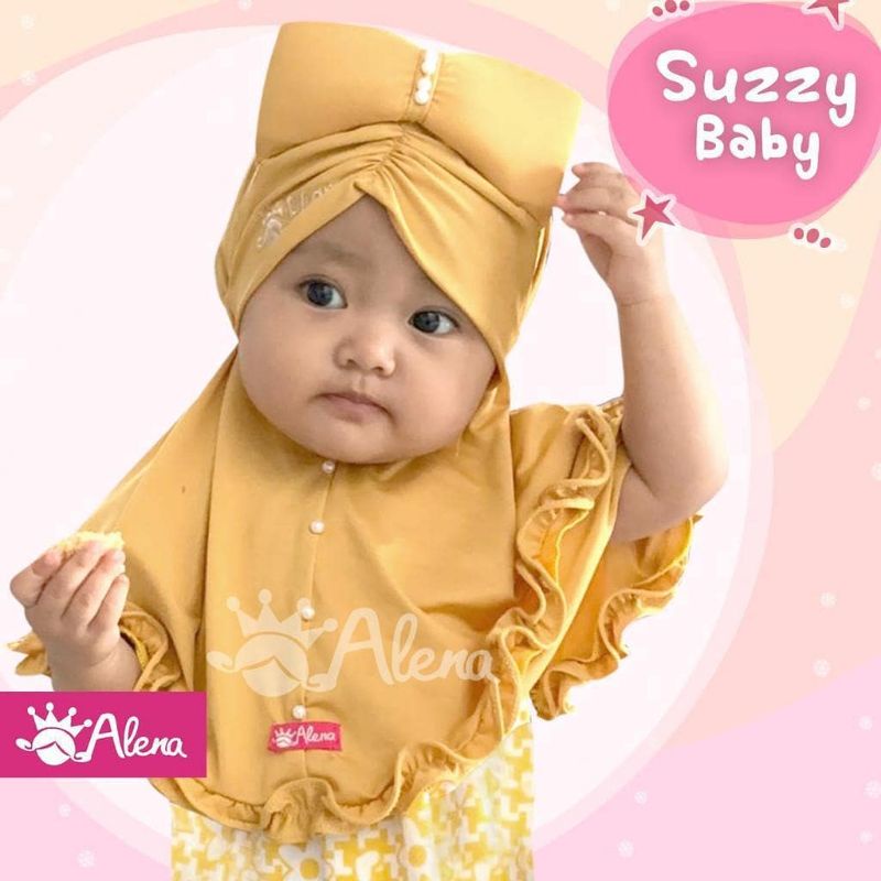 Jilbab Bayi / Hijab Anak/ Kerudung Baby Alena Suzy (ORI Alena Hijab)