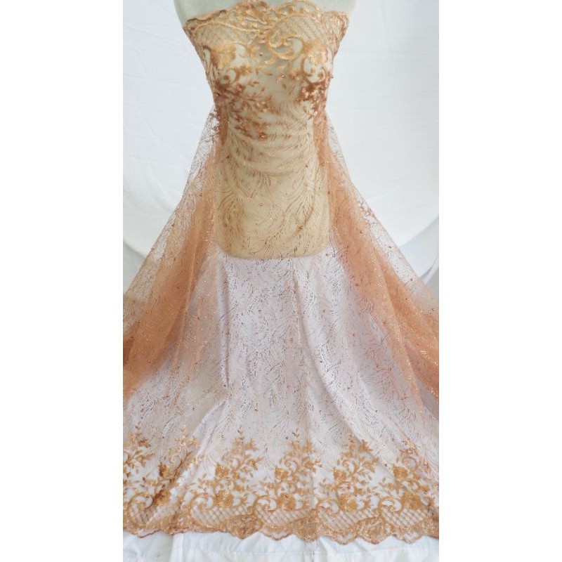 kain kebaya akar mutiara lace/ brokat/ tule