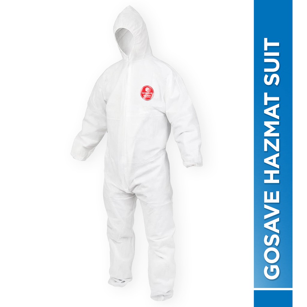 GOSAVE Hazmat Suit Chemical  Coverall Wearpack Disposable Baju  APD Shopee Indonesia