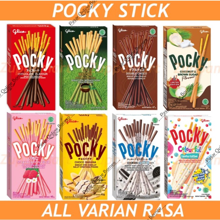 Glico Pocky Stick 22 gram Semua Rasa All Varian Rasa