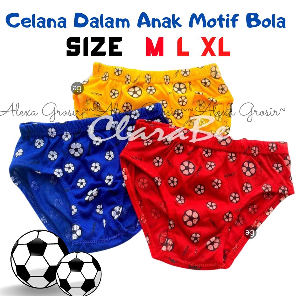 Celana Dalam Anak Bola Motif Ball / Celana Dalam Anak Laki Laki BEST SELLER