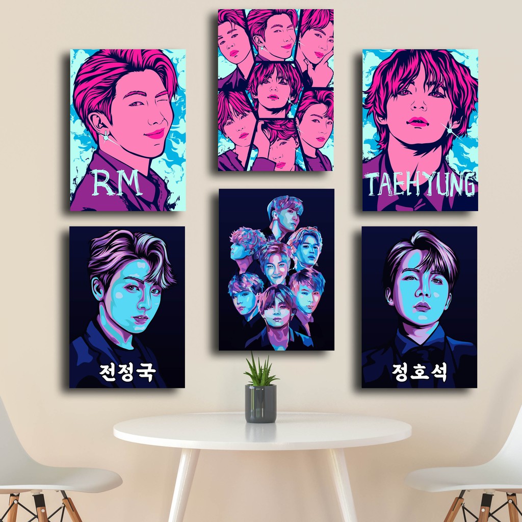 HIASAN DINDING BTS PAJANGAN DINDING BTS WALL DECOR KPOP BTS DEKORASI KPOP BTS
