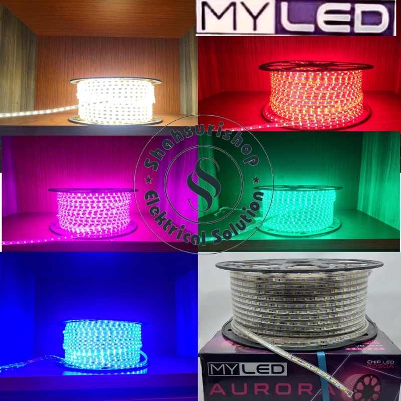 MY LED AURORA LED STRIP IP66 LAMPU LED SELANG 100M 100 METER