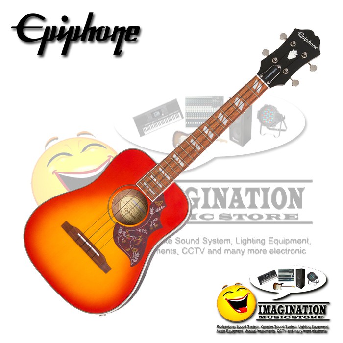 Epiphone Hummingbird Tenor Ukulele - Faded Cherry