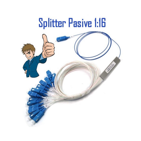 Passive Splitter Fiber Optic 1:16 PLC FUJITOMO SC-UPC