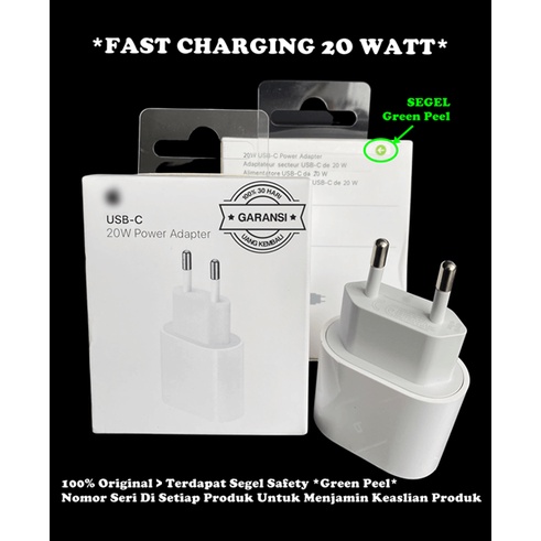 Adaptor Charger Charging 20 Watt USB-C Kepala Charger universal