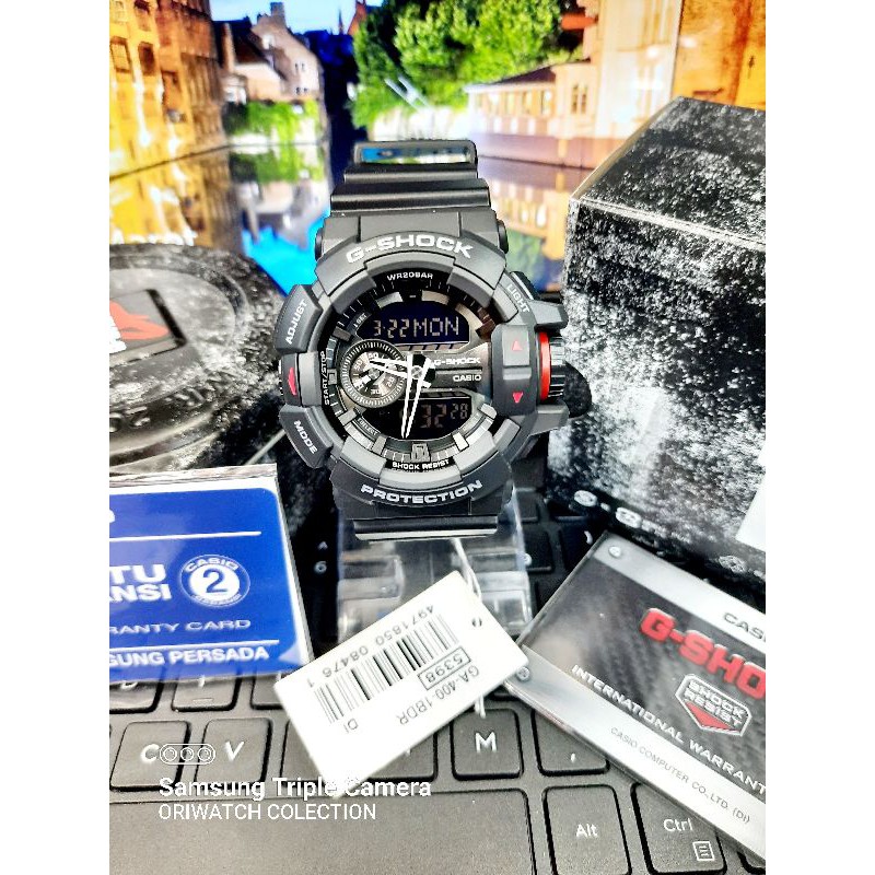 jam tangan pria G-SHOCK GA-400-1BDR Original