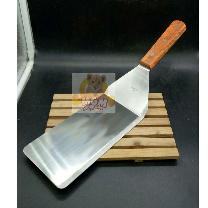 39cm Metal Spatula Turner SCRAPER TEPPANYAKI Sodet Jumbo NON-LUBANG