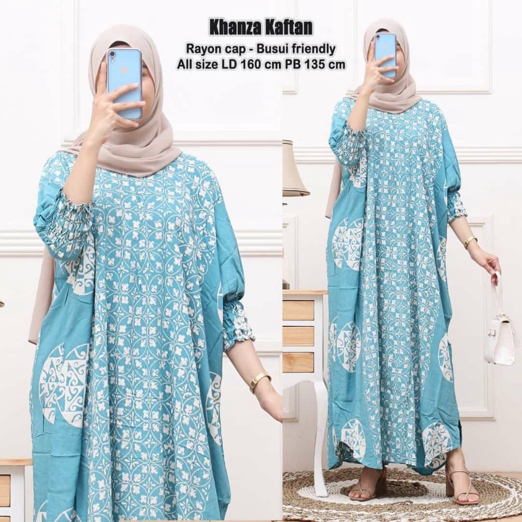 DASTER KAFTAN JUMBO LD 160 CM DASTER ARAB KELELAWAR LENGAN PANJANG PB 138 TIEDYE CAP BUSUI-3 kaftan cap