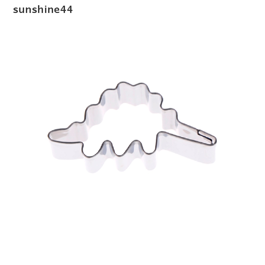 Sunshine 6pcs Cetakan cutter stainless steel Bentuk Dinosaurus Untuk Dekorasi Kue / Biskuit