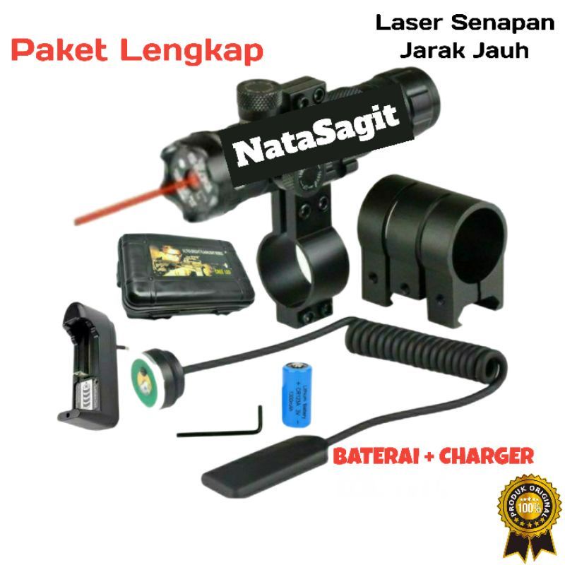 Laser Scope Senapan Nyala Merah Gun Scope Tactical Green Dot Laser Senapan Angin / RED / Laser Scope