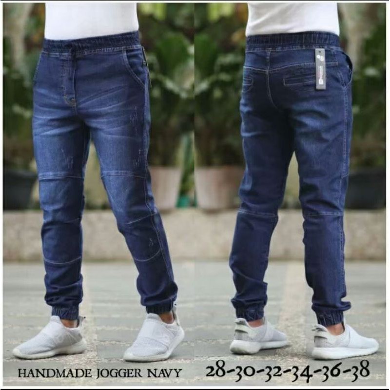 Celana Pria Jogger Jeans Strech Softjeans Bigsize Jumbo