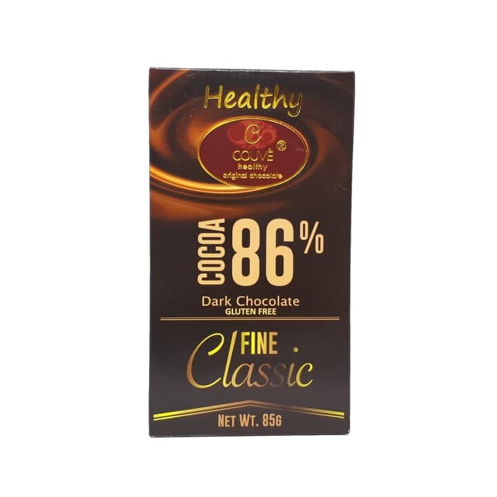 

Coklat Healthy Couve Dark 86% classic fine