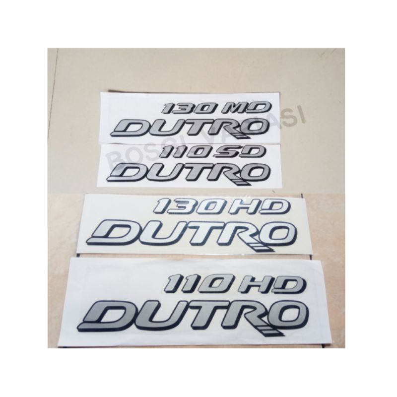 Stiker Sticker Dutro 130hd Dutro 110Ld Dutro 130md Dutro 110sd Dutro 110hd Hino 300 dutro
