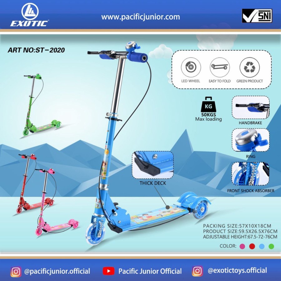 Exotic Scooter ST 2020 - Otoped Anak