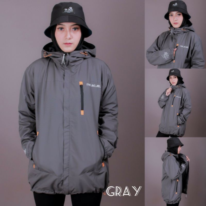 JAKET PARASUT UNISEX CEWEK COWOK BISA PAKAI OUTERWEAR PENDAKI GUNUNG WATERPROOF TAHAN AIR