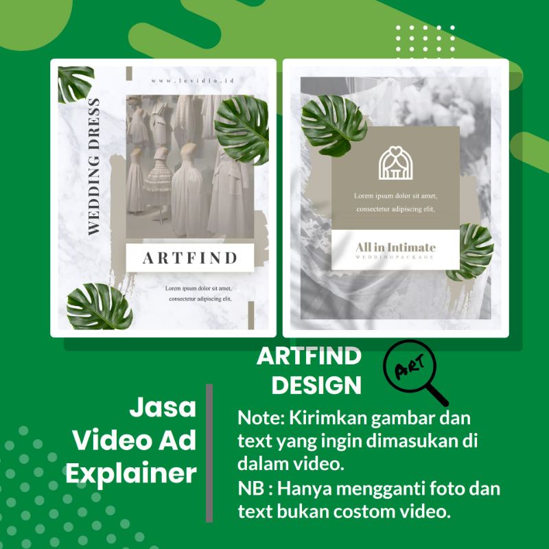 Jasa Pembuatan Video Ad Explainer sewa baju pengantin Kekinian