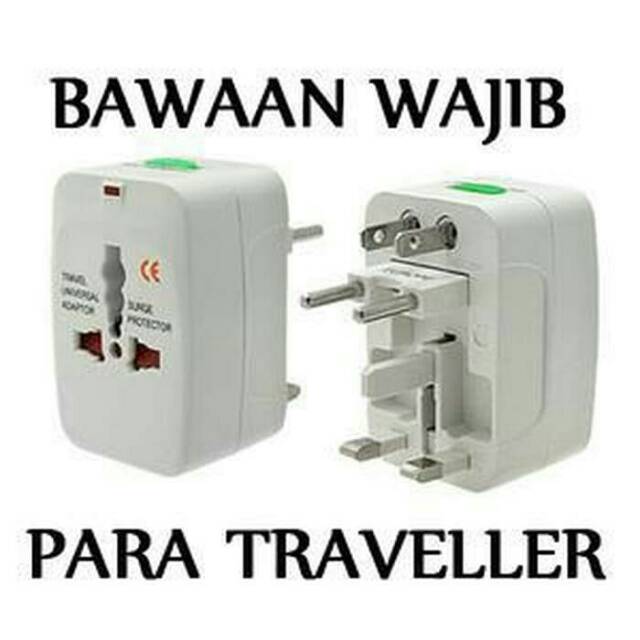 Colokan Steker Listrik Ori Multi Internasional Universal Travel Adaptor US-AU-EU-UK plug