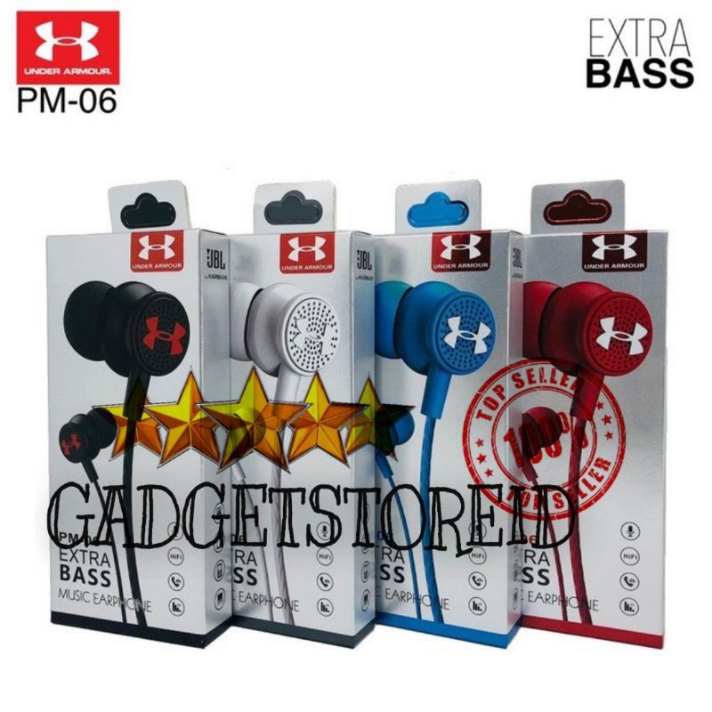 GG - Headset Handsfree JBL PM-06 Earphone JBL PM 06 EXRTA BASS PM06