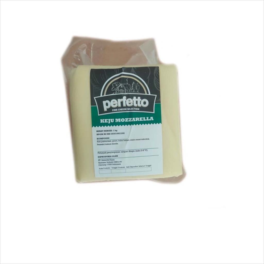 MOZARELLA CHEESE PERFETTO 1 KG - KEJU MOZARELLA PERFETTO IMPORT HALAL