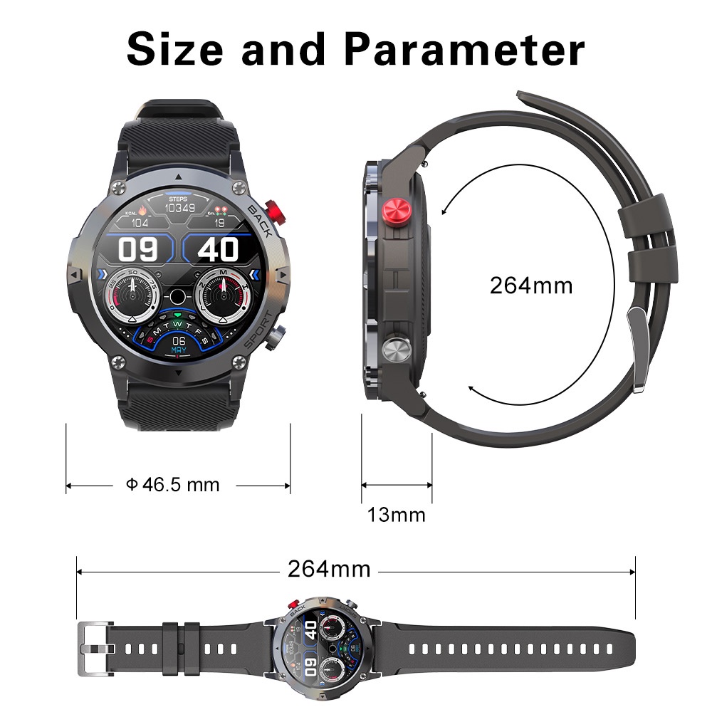 Bozlun smartwatch Jam Smartwatch Pria IP67 Smart Watch Bluetooth Heart Rate Tracking/Sleep Monitor Smartband C21 Panggilan Bluetooth