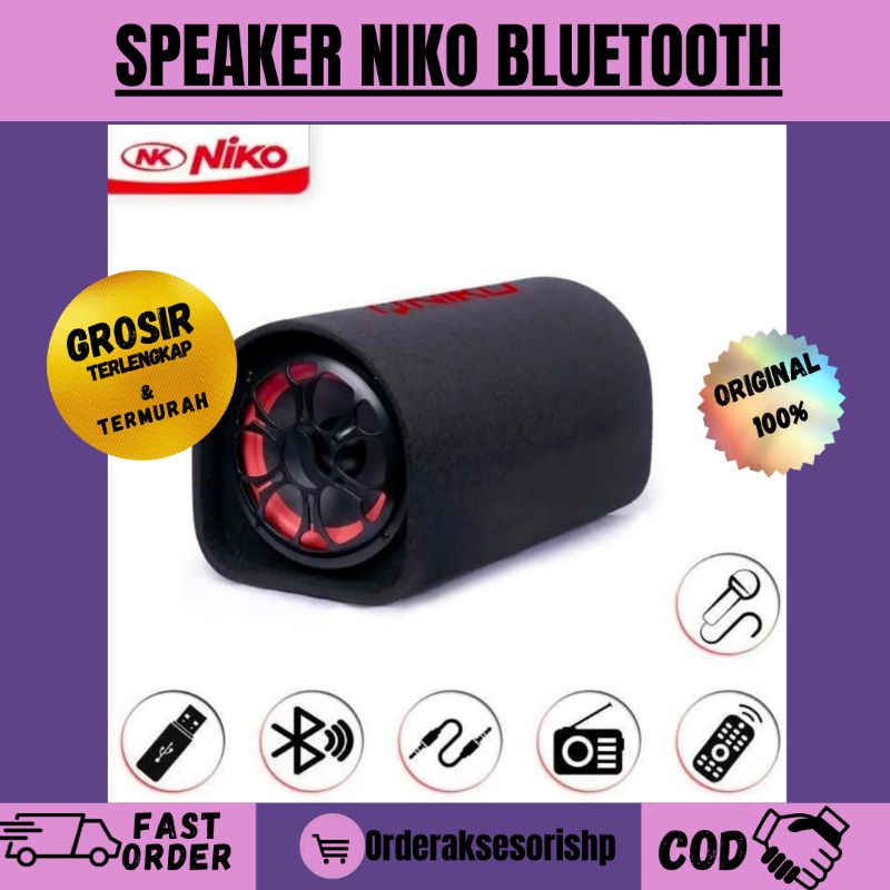 Speaker Niko GL FREE MIC / Garansi Pabrik 100% / Speaker Remote Control / Speaker Bluetooth / Speake