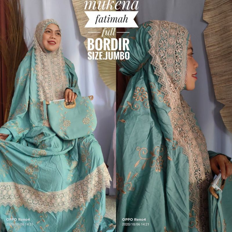 mukena terusan fatimah jumbo premium