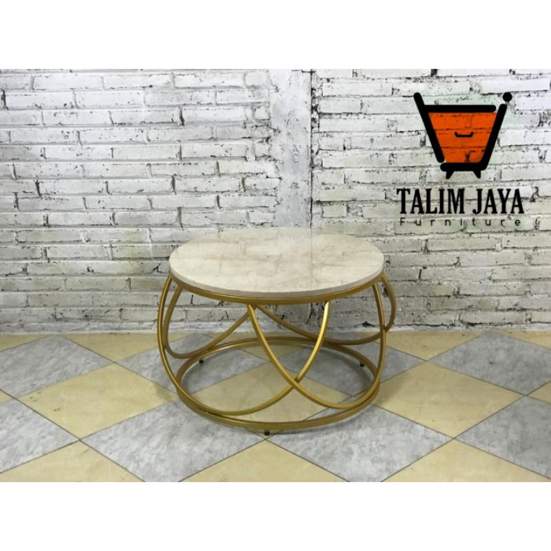 meja tamu marmer, meja tamu marmer minimalis 100% asli marmer cream