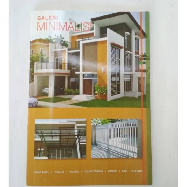 Buku katalog tralis pagar canopy balkon railing tangga rak ranjang meja kursi dll MINIMALIS