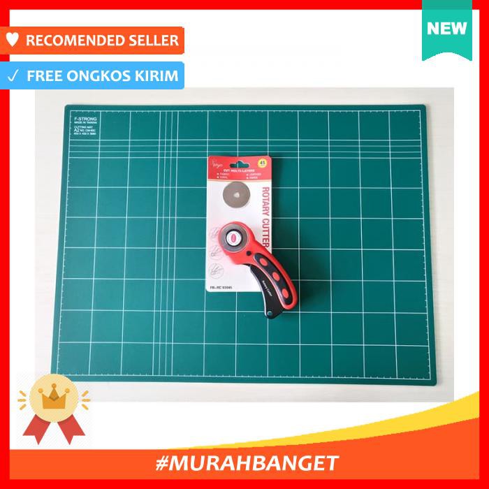 

Cutting Mat - [Paket Hemat] A2 (2 Sisi) + Rotary Cutter Freya + Refill - Alat Pemotong Kertas