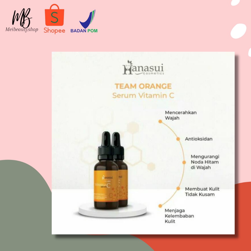 Hanasui ✔️BPOM Power Serum | Whitening Gold Vit C Collagen Anti Acne Propolis