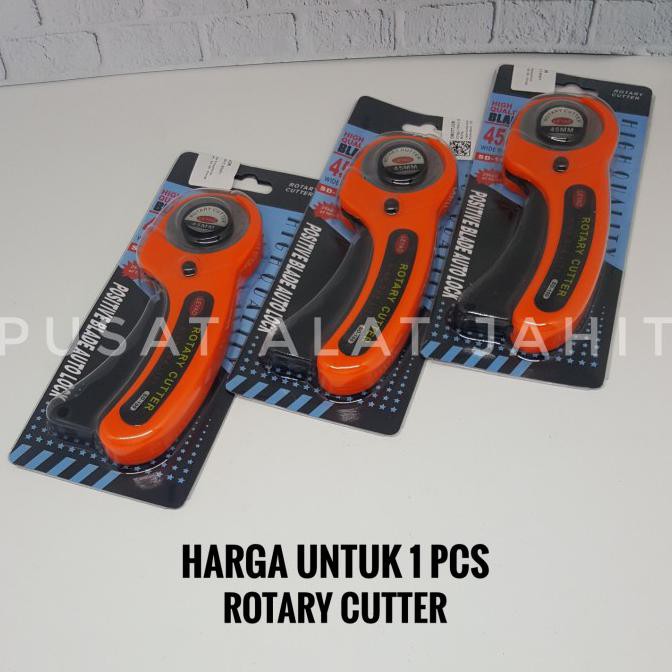 

[[BISA COD]] ALAT POTONG ROTARY CUTTER BAHAN KAIN KULIT LEATHER VINYL 45 MM 45MM