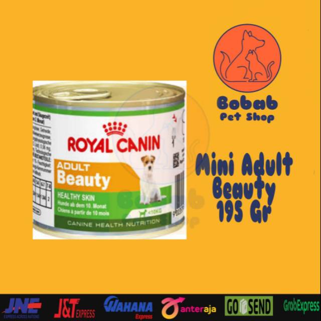ROYAL CANIN ADULT BEAUTY DOG WET FOOD CAN / MAKANAN BASAH ANJING 195GR