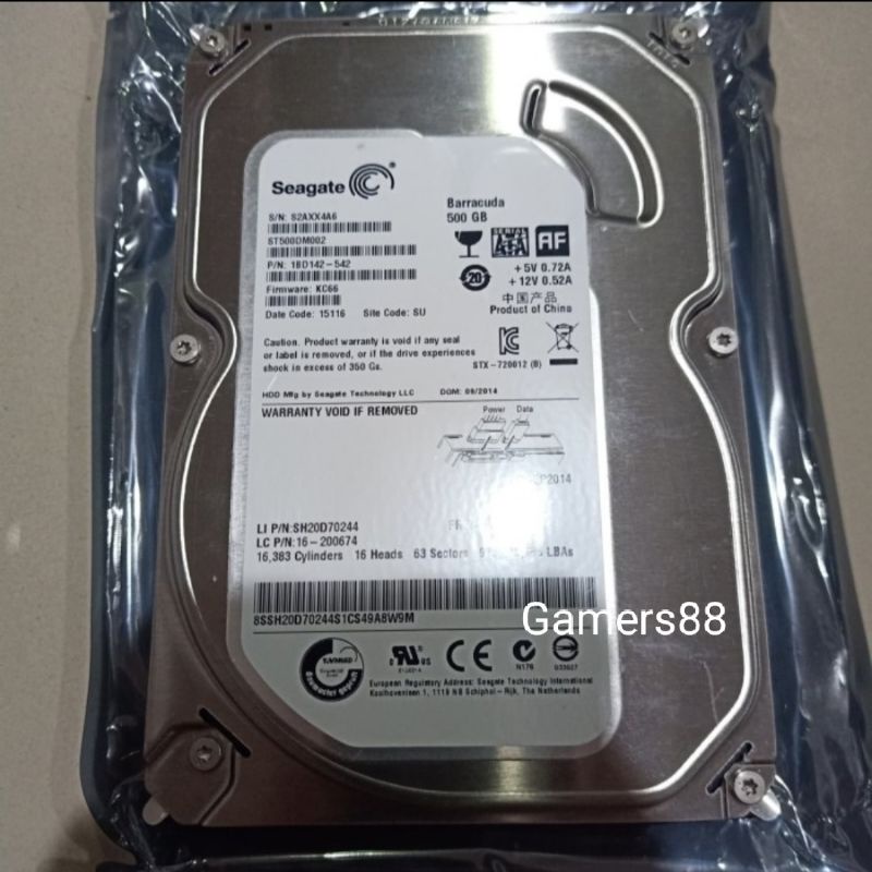 HDD 500gb Hardisk 500gb White Harddisk PC 500gb Internal 3.5&quot; type A02