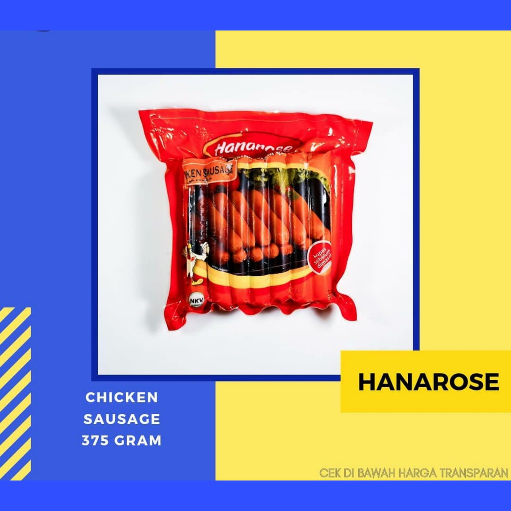 

ADDRIELLA - HANAROSE SOSIS AYAM 375gr | HANAROSE/FROZENFOOD/FROZENFOOD MURAH