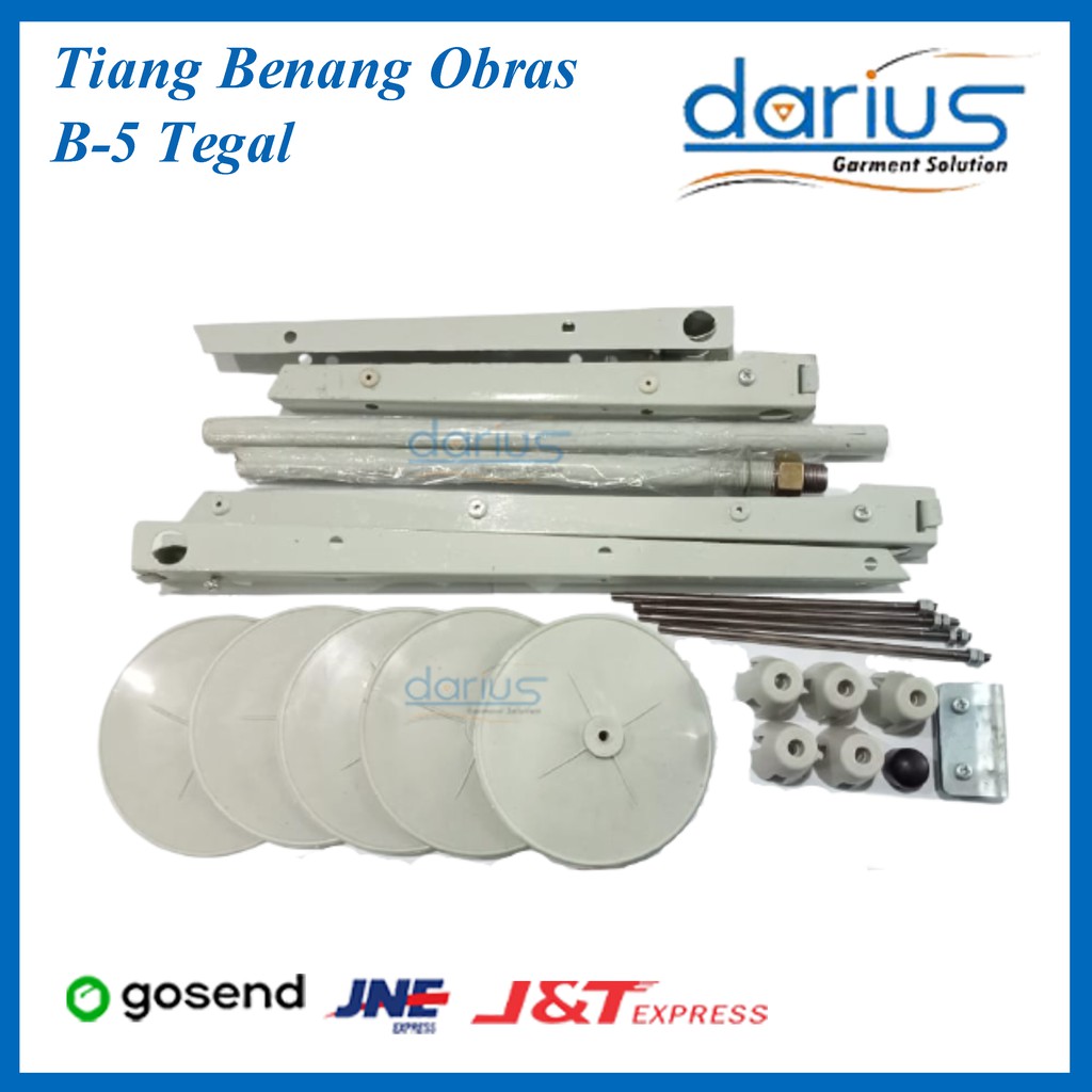 Tiang benang obras/dudukan benang obras benang 5